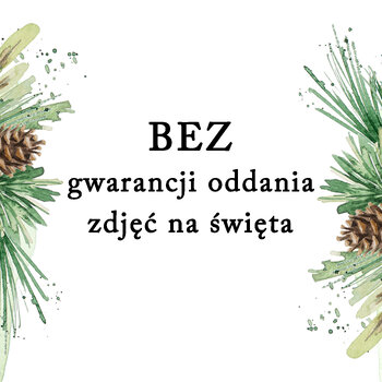 Mini sesja świąteczna- BEZ gwarancji oddania na święta
