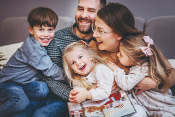 Sesja rodzinna domowa