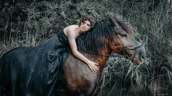 Sesja zdjęciowa z koniem