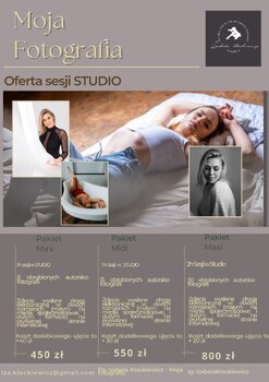 Sesja zdjęciowa  STUDIO 