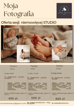 Sesja zdjęciowa Niemowlęca / Noworodkowa STUDIO