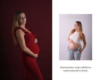 Sesja ciążowa w studio