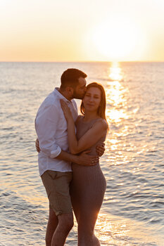 Sesja pary na plaży 