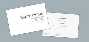 voucher / zaproszenie na sesję