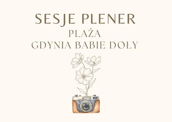 ☀️ Sesja w plenerze - Gdynia Babie Doły - Plaża - Każdy rodzaj sesji