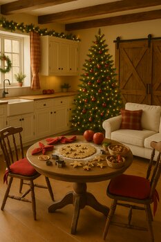 Sesja świąteczna w chacie