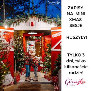 XMAS2025 -tylko 3 dni! Przyczepa+szklarnia+wielki domek Mikołaja z tarasem +ognisko!