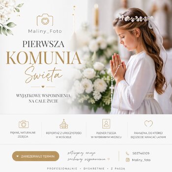 📸 Oferta fotograficzna – Pierwsza Komunia Święta