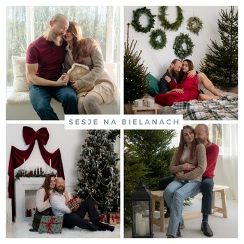Świąteczne sesje na Bielanach