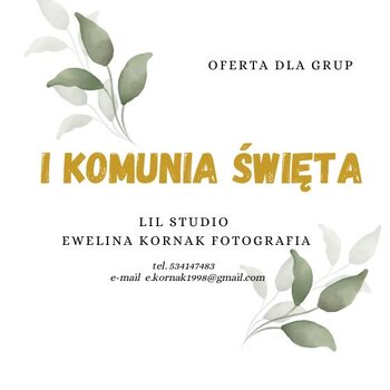 I Komunia Święta - OFERTA DLA GRUP