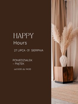 HAPPY HOURS - wynajem w promocyjnej cenie!