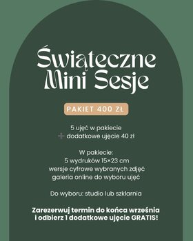 Mini Sesje Świąteczne 2026 STUDIO