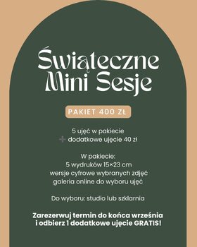  Mini Sesje Świąteczne 2026 SZKLARNIA