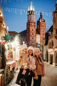 Sesja świąteczna na Rynku w Krakowie | Christmas photoshoot in Cracow