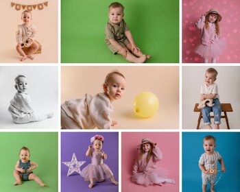 Sesja dziecięca / sesja urodzinowa w studio