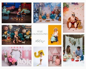 Sesja dziecięca / sesja urodzinowa w studio