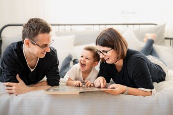 Sesja rodzinna/ciążowa w studiu