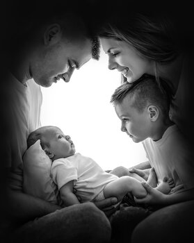 sesja rodzinna niemowlęca  STUDIO