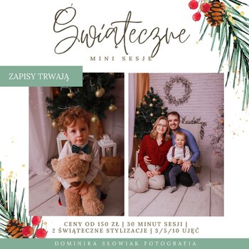 ✨ MAGICZNY CZAS  💖✨(STUDIO)                                              Mini Sesje Świąteczne