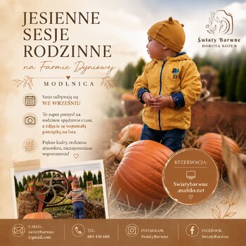 Sesja Jesienna na Farmie Dyniowej w Modlnicy