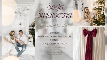 Sesja świąteczna w studiu 2025 Warszawa