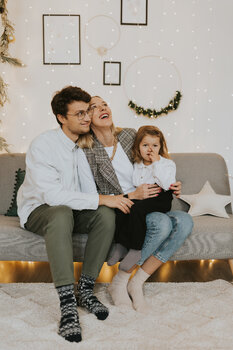 Sesja świąteczna w domu Warszawa 2025