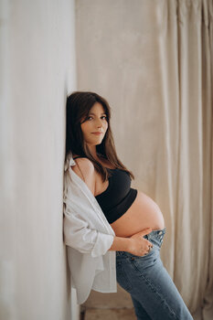 sesja ciążowa w studio