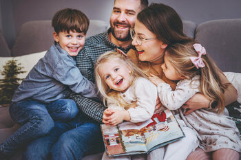 Sesja rodzinna domowa