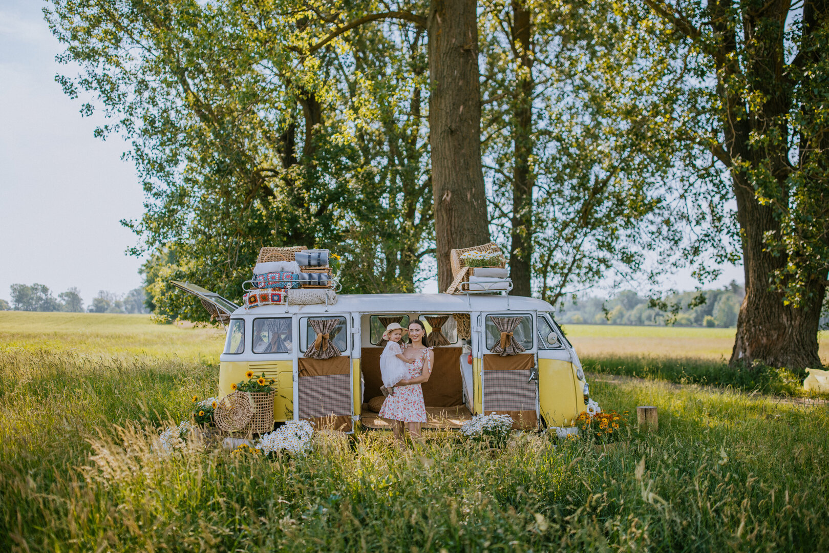 Jesienne sesje z VW t1 zwanym Cytryną  #Warszawa