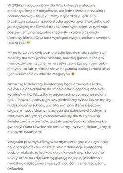 Mini sesja Świąteczna w studiu pracownia Studio Sloń 10.11, 16.11, 17.11, 1.12, Warszawa