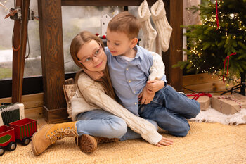 Sesja świąteczna w szklarni