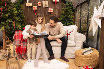 Sesja świąteczna w szklarni