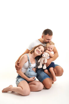 Sesja rodzinna- na tłach studyjnych