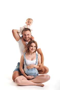 Sesja rodzinna- na tłach studyjnych