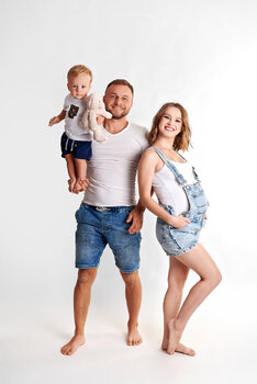 Sesja rodzinna- na tłach studyjnych