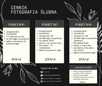 Reportaż ślubny/plener