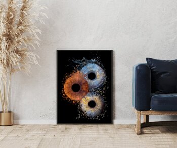 Artistic photos of the iris of the eye