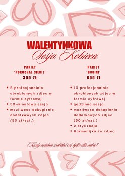 Walentynkowa sesja kobieca