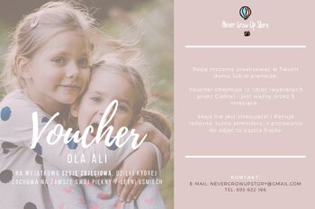 Voucher na sesję zdjęciową