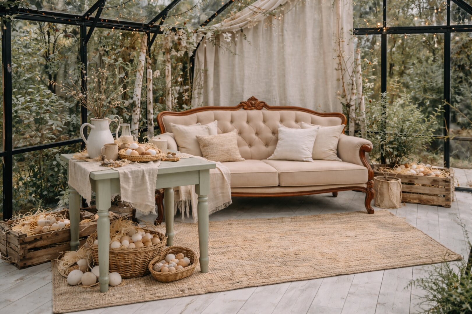 Sesje wiosenno-wielkanocne w szklarni