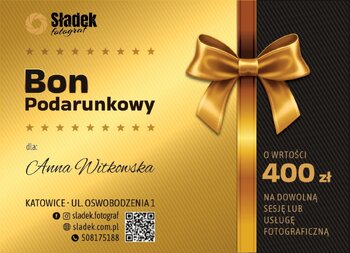 VOUCHER NA SESJĘ -ważność przez 1 rok.