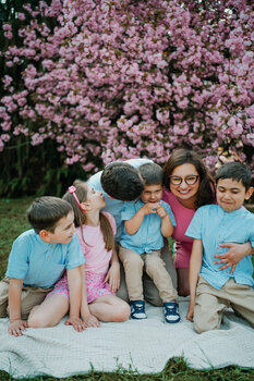 Mini sesje w kwitnących Wiśniach 