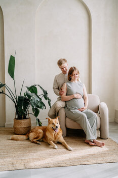 Sesja ciążowa w studio