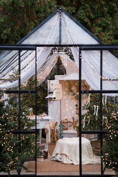 Sesja świąteczna w plenerze - Warszawa Tarchomin Fotomiasteczko