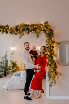 Świąteczna sesja zdjęciowa 2025 / warszawska kamienica ŚRÓ