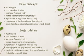 Sesje wielkanocne - Przed-szkółka
