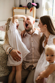 Domowa sesja rodzinna