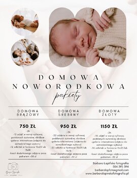 Sesje noworodkowe i niemowlęce