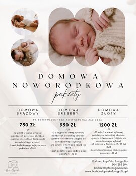 Sesje noworodkowe i niemowlęce