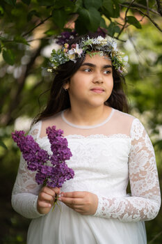 Erstkommunion-Fotoshooting im Freien